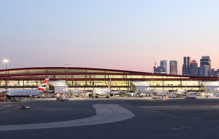 Boston Logan Airport From the Runway