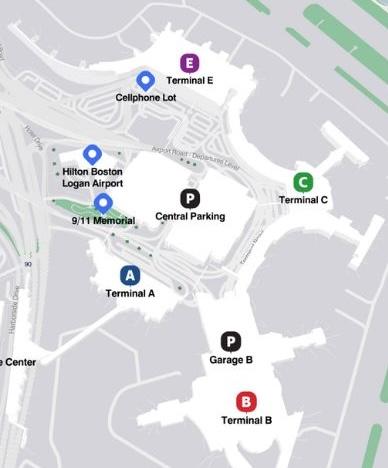 Boston Logan Airport Map