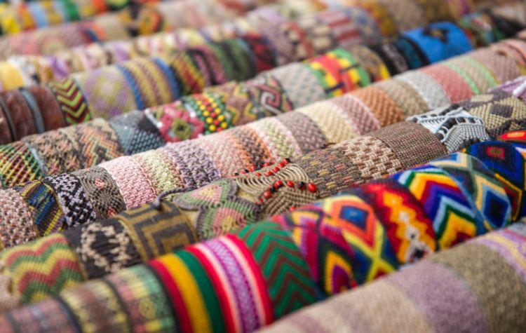 Bracelets at a market