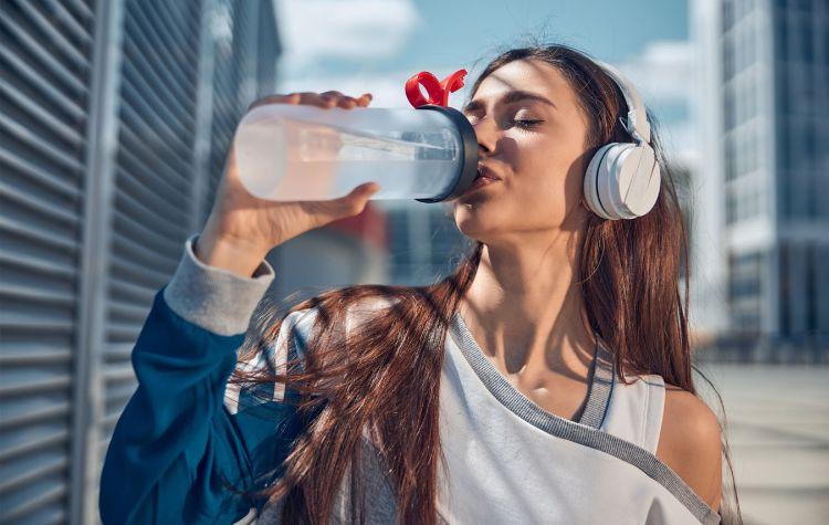 Hydrated woman