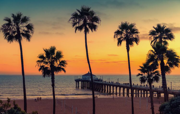 Manhattan Beach in California