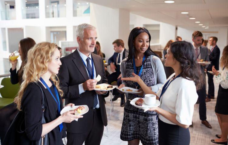 People Networking at a conference