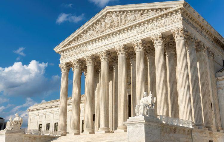 US Supreme Court Building in Washington DC